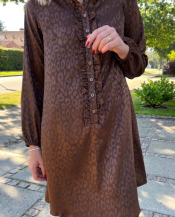 Say Ina Copenhagen Kjole Florina Chocolate Leopard