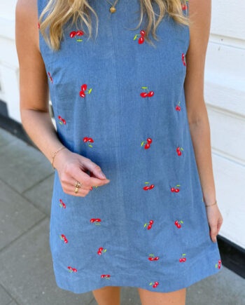 Say Ina Copenhagen Kjole Naja Denim Blue    Cherries