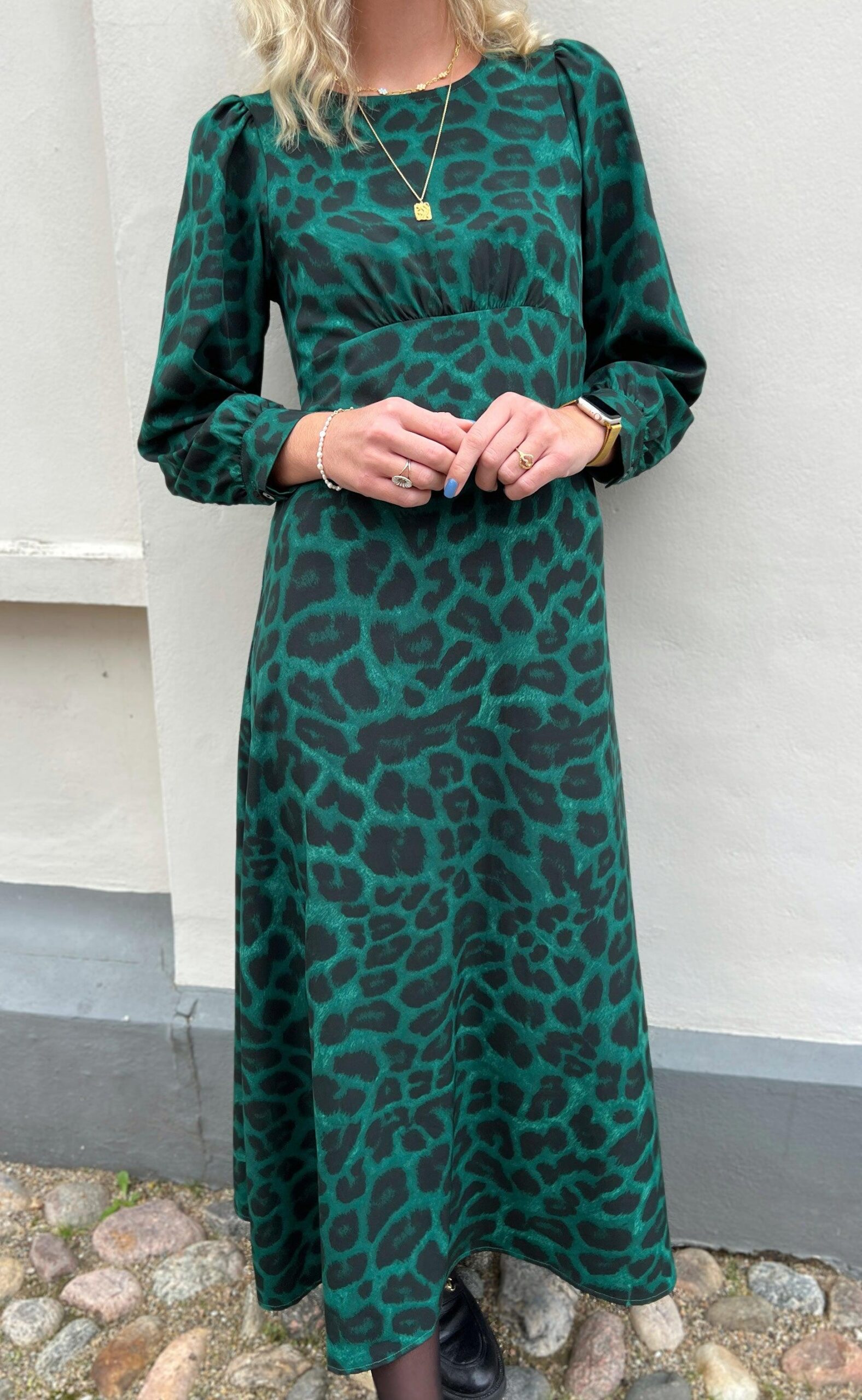 Say Ina Copenhagen Kjole Nova Green Leopard