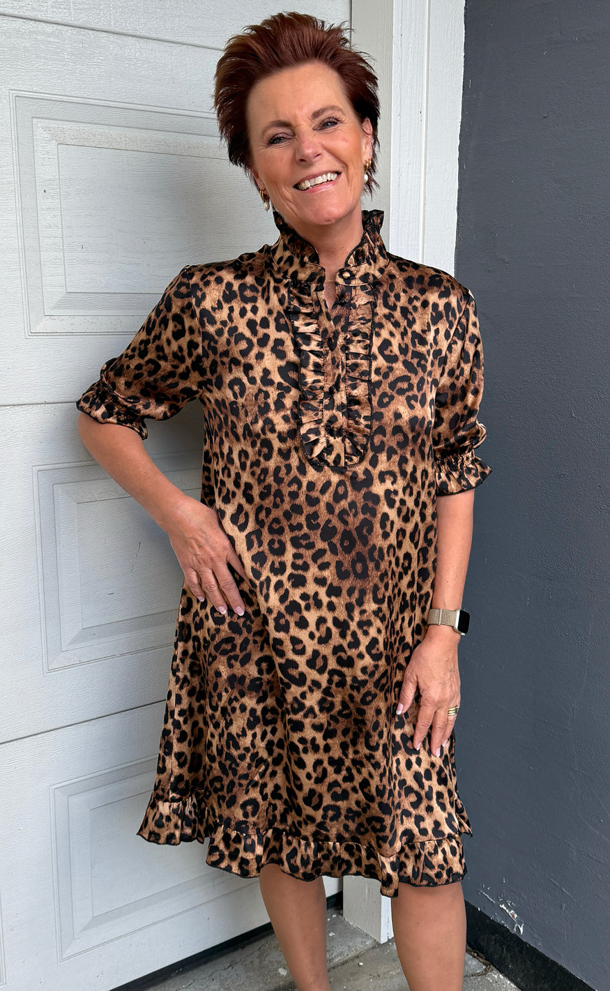 Say Ina Copenhagen Kjole Philine Leopard