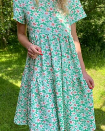 Say Ina Copenhagen Kjole Selma Green Flower