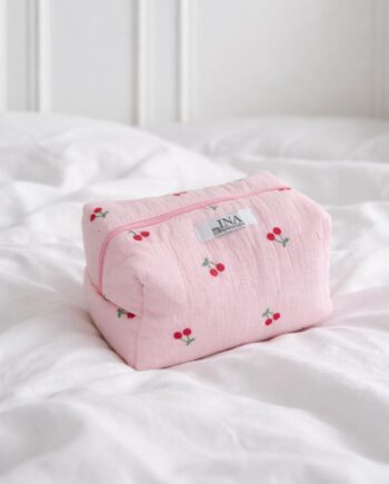 Say Ina Copenhagen Makeup Taske Small Pink With Cherries