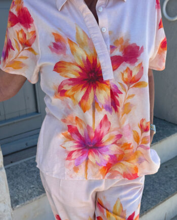 Say Ina Copenhagen Skjorte Katie Summer Blush Garden