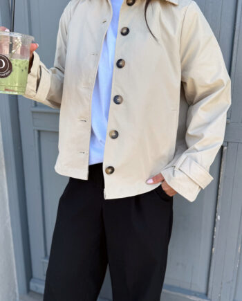 Say Ina Copenhagen Trenchcoat Louisa Short Beige