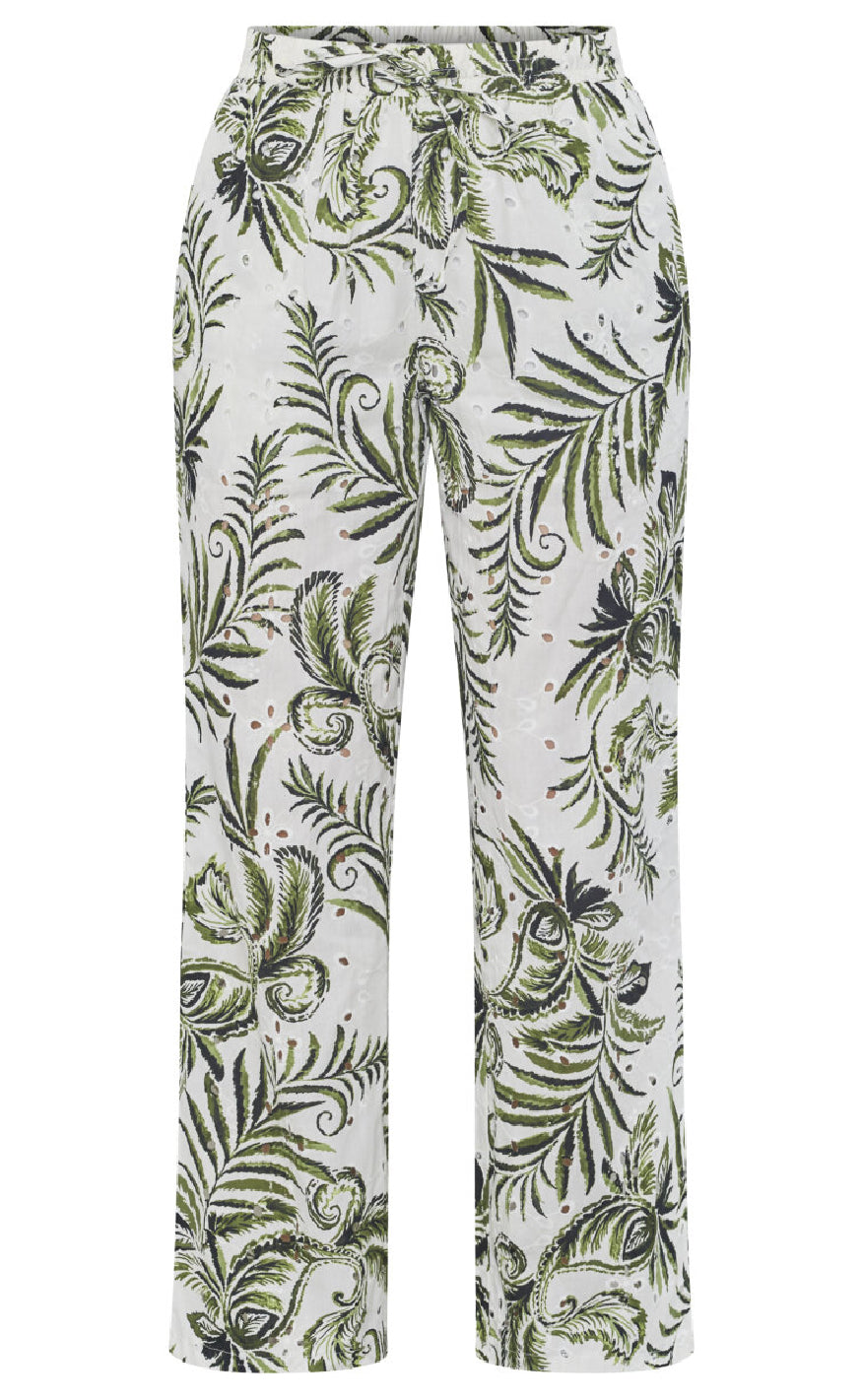 Sisters Point Bukser Gilma-pa2 Cream Green