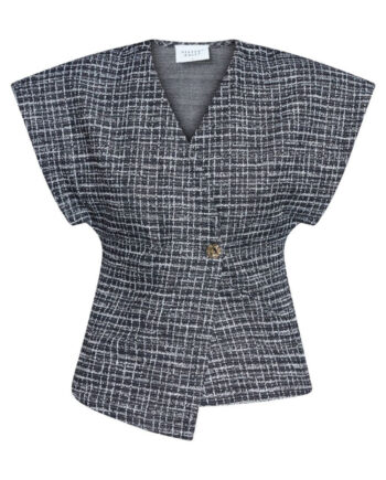 Sisters Point Vest Evela-ve Black Check
