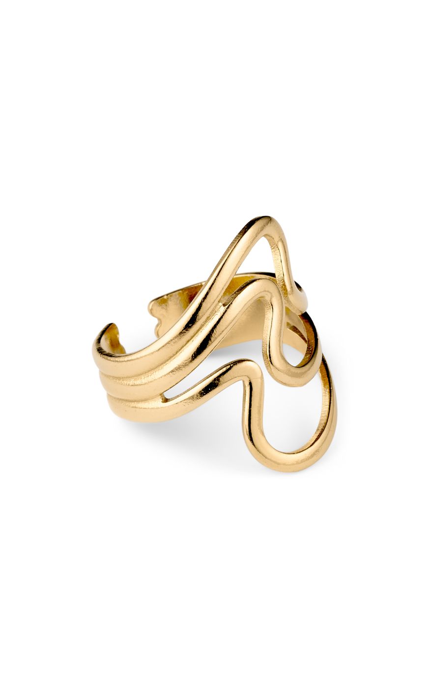 Smykkeli Copenhagen Ring Emma Big Gold Colour