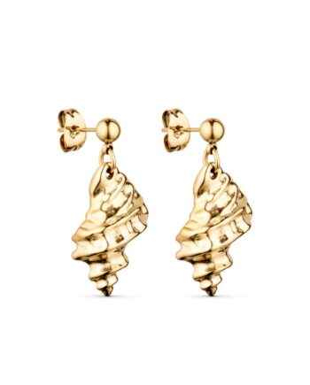 Smykkeli Copenhagen øreringe Shelly Long Gold Colour