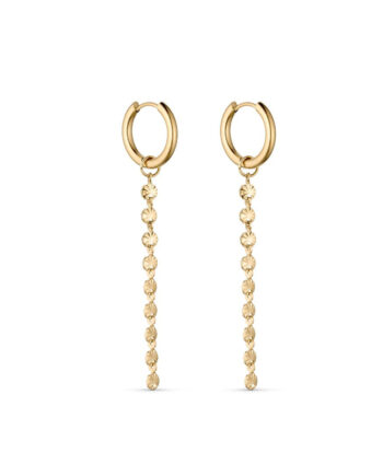 Smykkeli Copenhagen øreringe Sunny Long Gold Colour