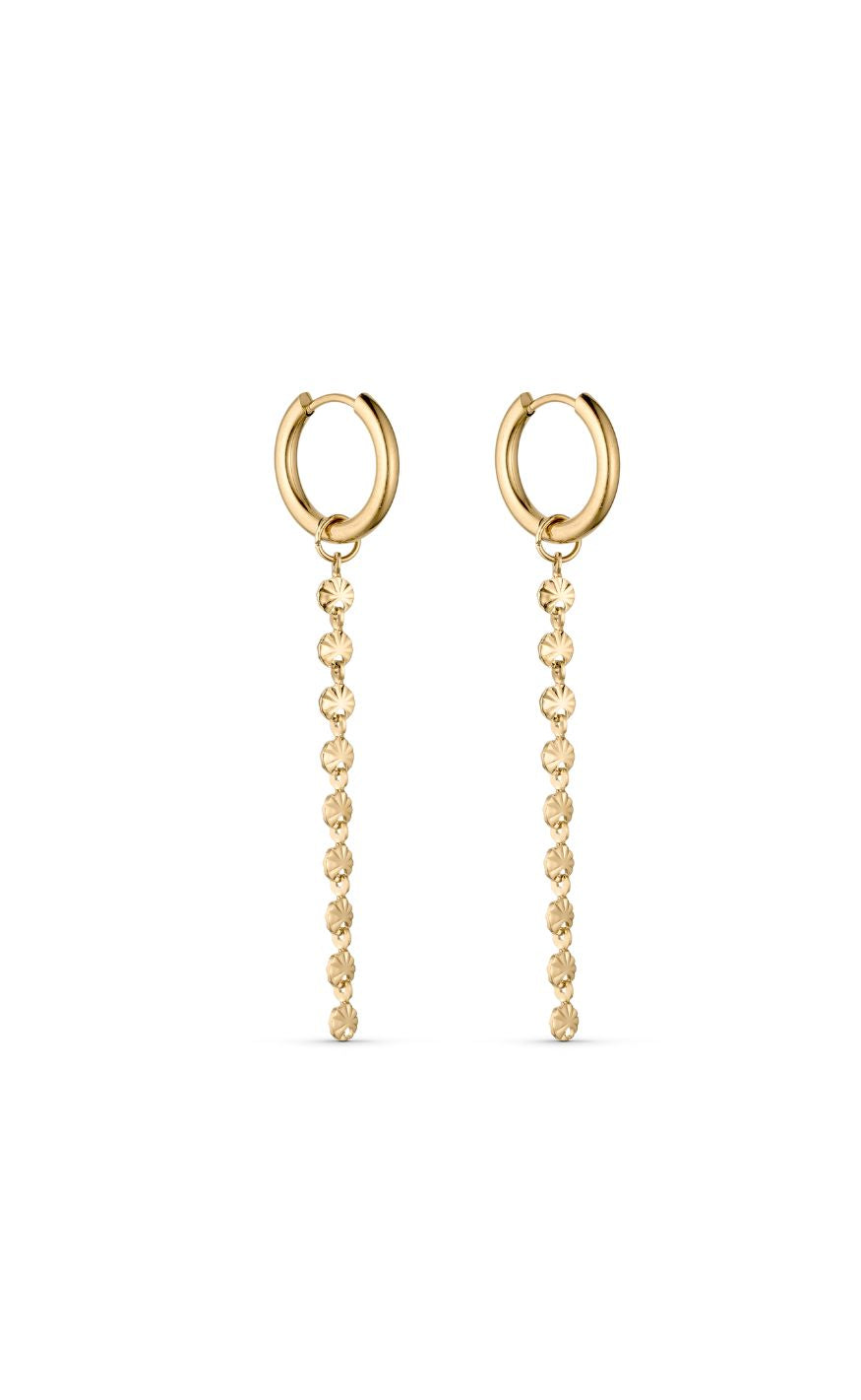 Smykkeli Copenhagen øreringe Sunny Long Gold Colour