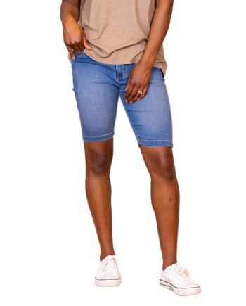 Steenholt Grace Dame Shorts    Light Blue Denim 44