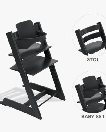 Stokke Tripp Trapp Bundle Højstol Og Babyset Sort