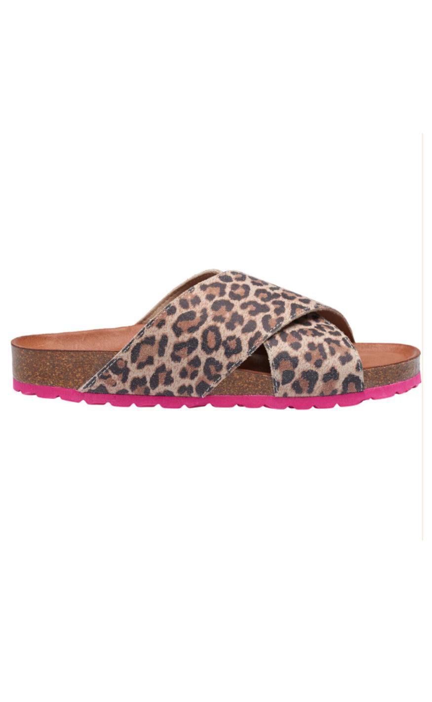 Tim   Simonsen Sandaler Annet Leopard Crudo Fucsia