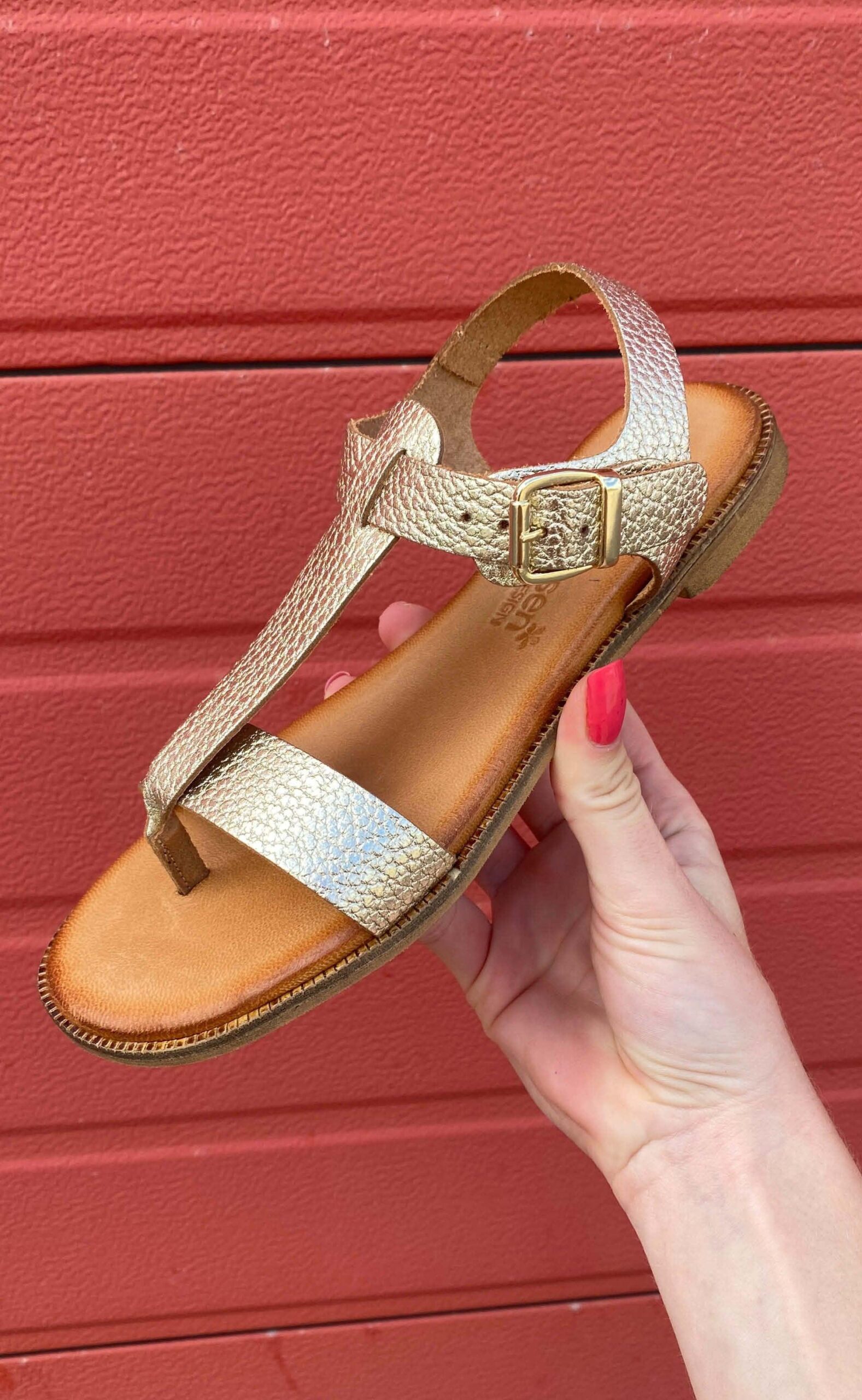 Tim Simonsen Sandaler Athena Metal Platino Gold