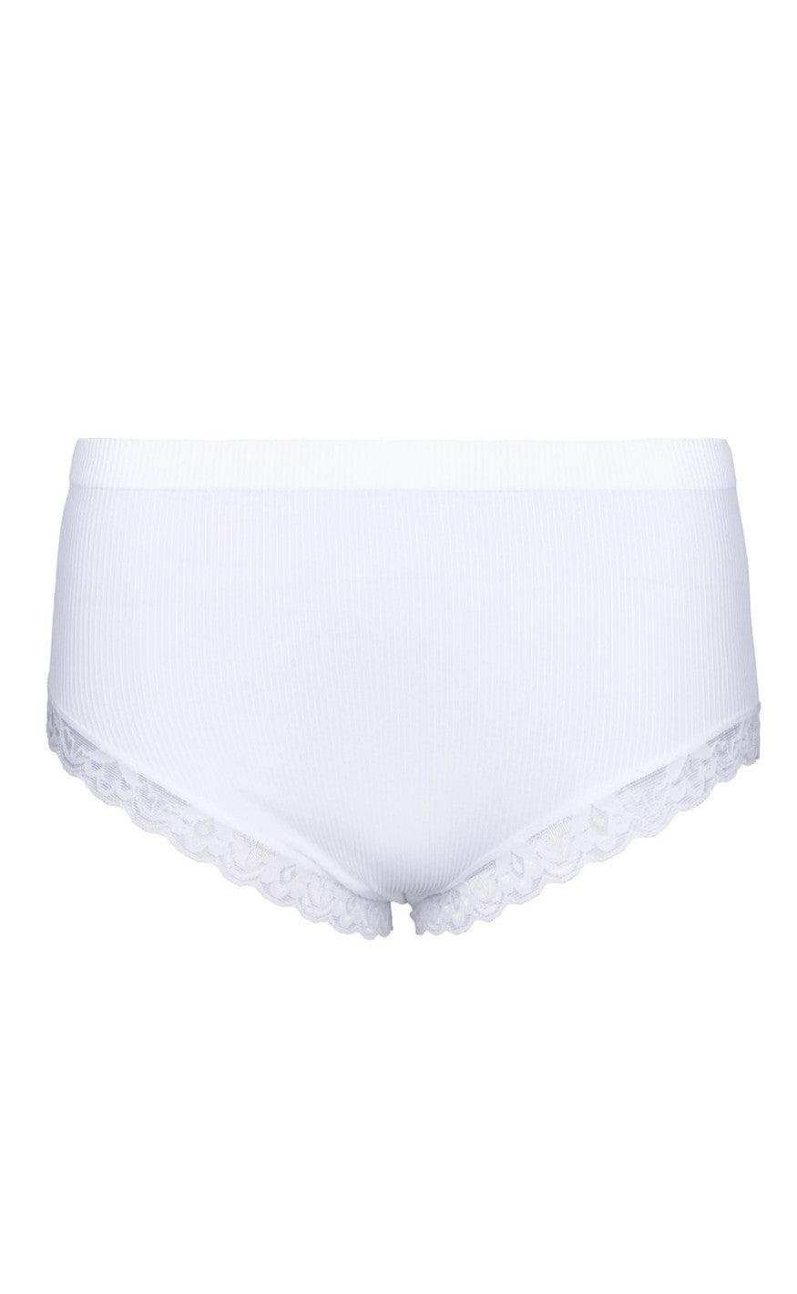 Tim   Simonsen Trusser Feline Rib Midi Bianco