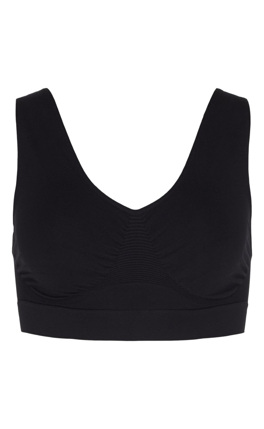 Tim   Simonsen Wide Strap Bra Black