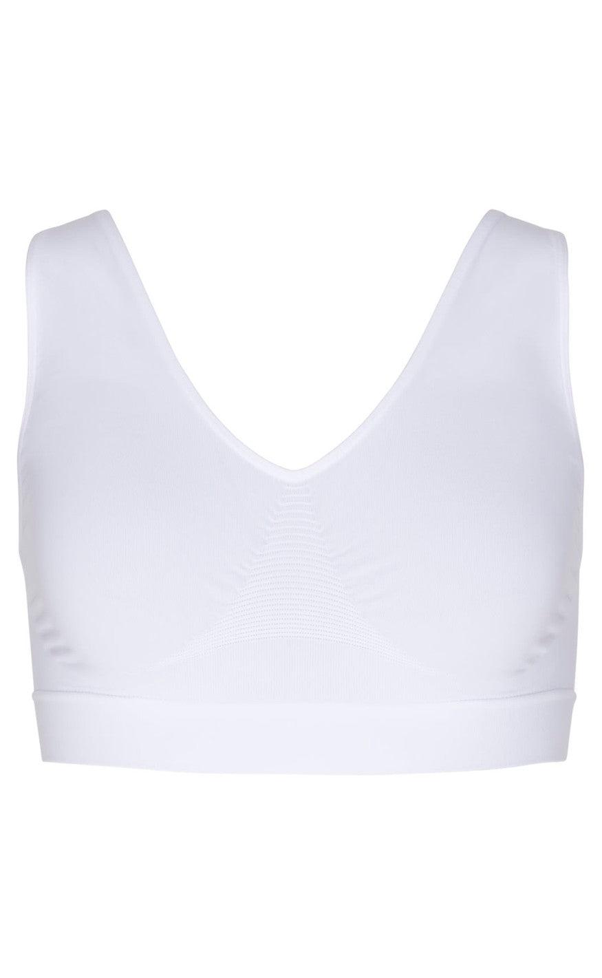 Tim   Simonsen Wide Strap Bra White