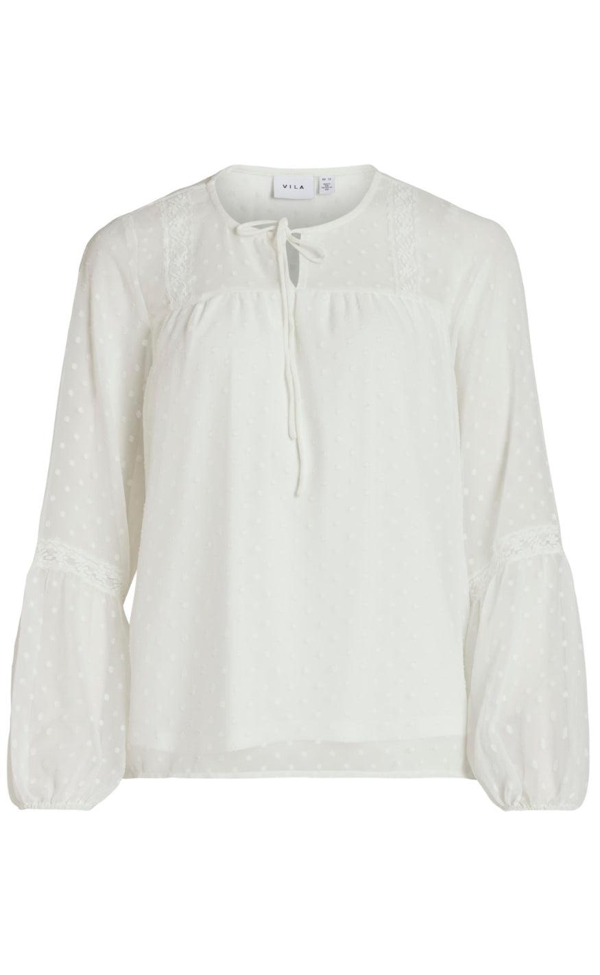 Vila Bluse Edee Snow White