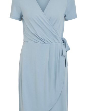 Vila Kjole Nayeli Knee Wrap Ashley Blue
