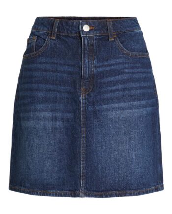 Vila Nederdel Kaja Dark Blue Denim