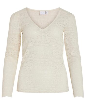 Vila Top Chikka Lace Birch