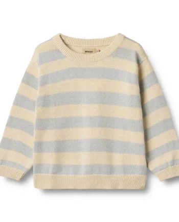 Wheat Morgan Strik Pullover Soft Blue Stripe 116