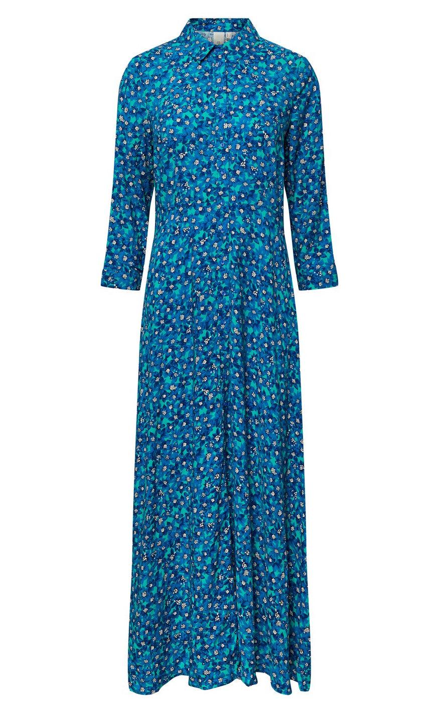 Yas Skjortekjole Savanna Long Pool Green
