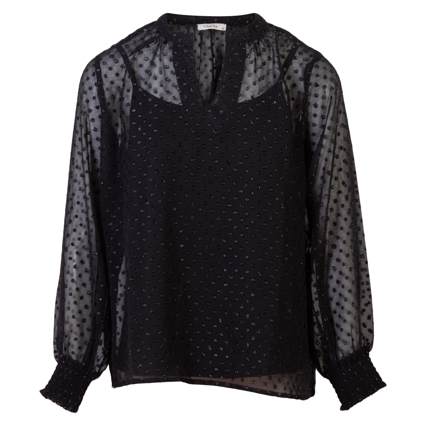 Zbyz Dame Bluse Plus Size Black 54 56