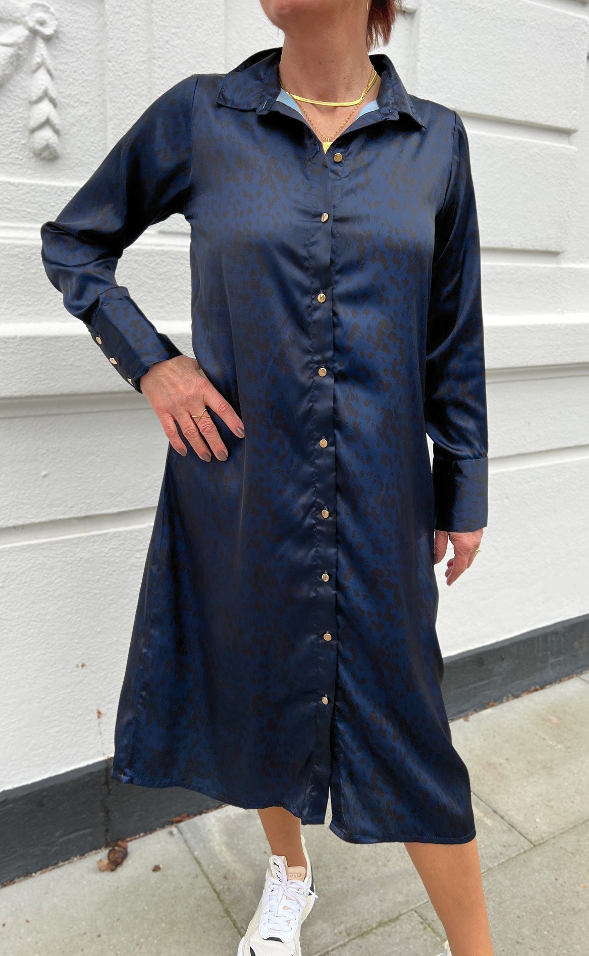 Aktiver Ikke  Say Ina Copenhagen Kjole Maria Midnight Leopard