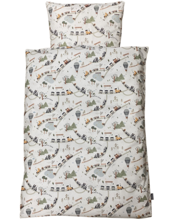 Baby Sengelinned  Dess  1338 Toge På Snoede Veje  Pastel Beige Og Grønne Nuancer