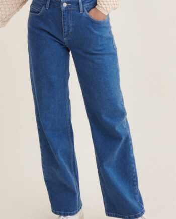 Basic Apparel Bukser Elisa Demin Blue