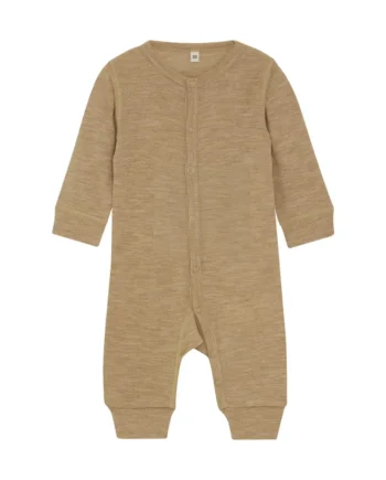 Bekids Uld Jumpsuit Light Camel Melange 70