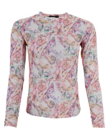 Black Colour Bluse Florence Marble Multi