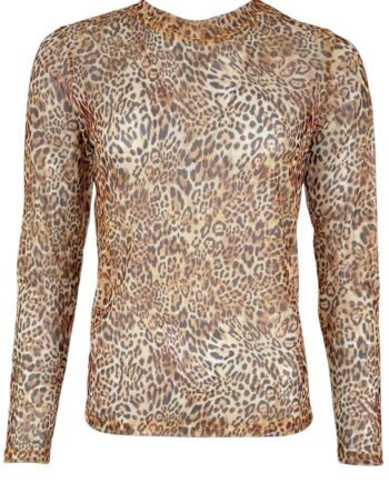 Black Colour Bluse Florence Mesh Spring Leo