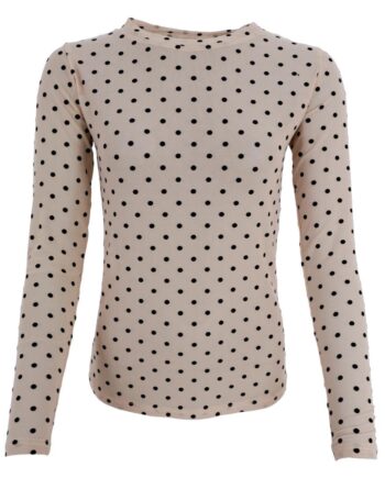 Black Colour Bluse Jennie Beige