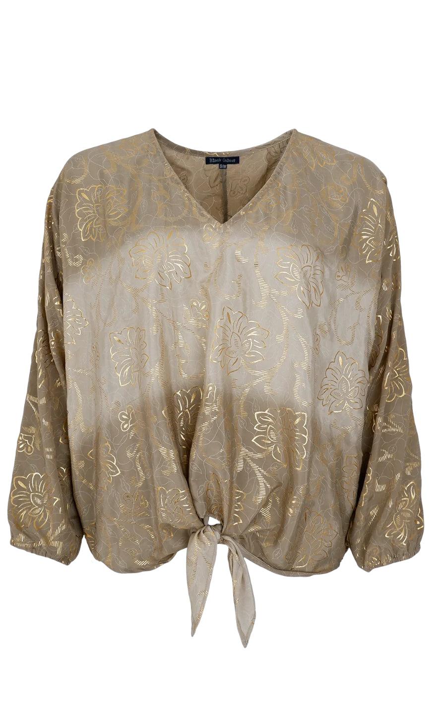 Black Colour Bluse Luna Golden Poetic