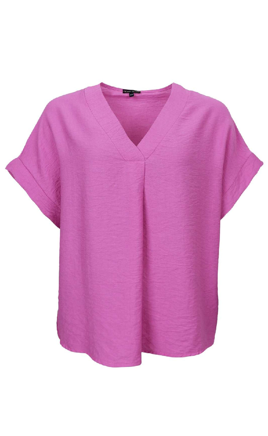 Black Colour Bluse Samos Pink