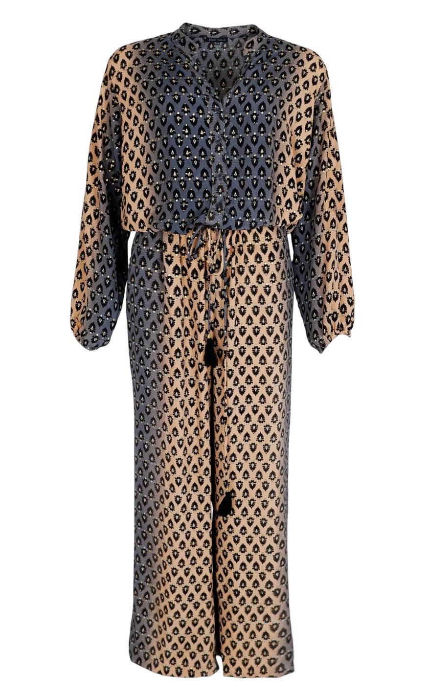 Black Colour Jumpsuit Luna     Semistone Grey