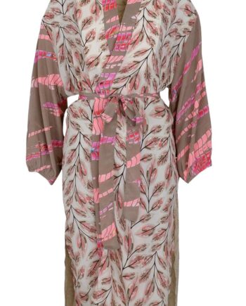 Black Colour Kimono Luna Golden Poetic Mix