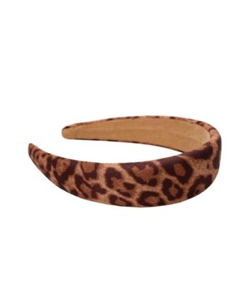 Black Colour Pandeband Zelinda Leopard