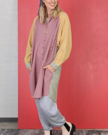 Black Colour Skjorte Janna Oversize Multi Pastel