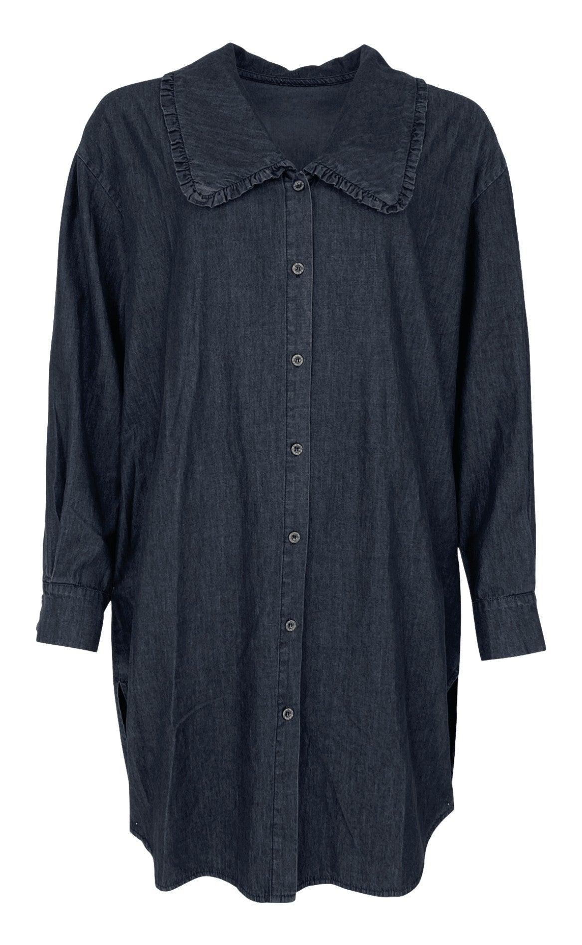 Black Colour Skjorte Virginia Black Denim
