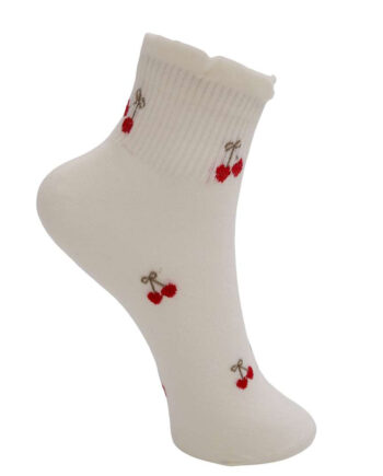 Black Colour Strømper Beck Cherry Off White