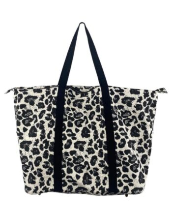 Black Colour Taske Pepe Weekend Canvas Leo Sand