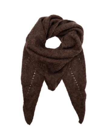 Black Colour Tørklæde Dell Knitted Mini Mocca