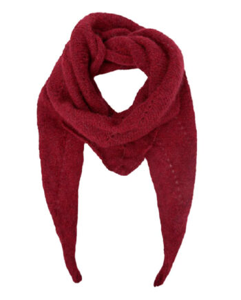Black Colour Tørklæde Dell Knitted Mini Wine
