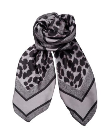 Black Colour Tørklæde Leo Mini Grey Leo