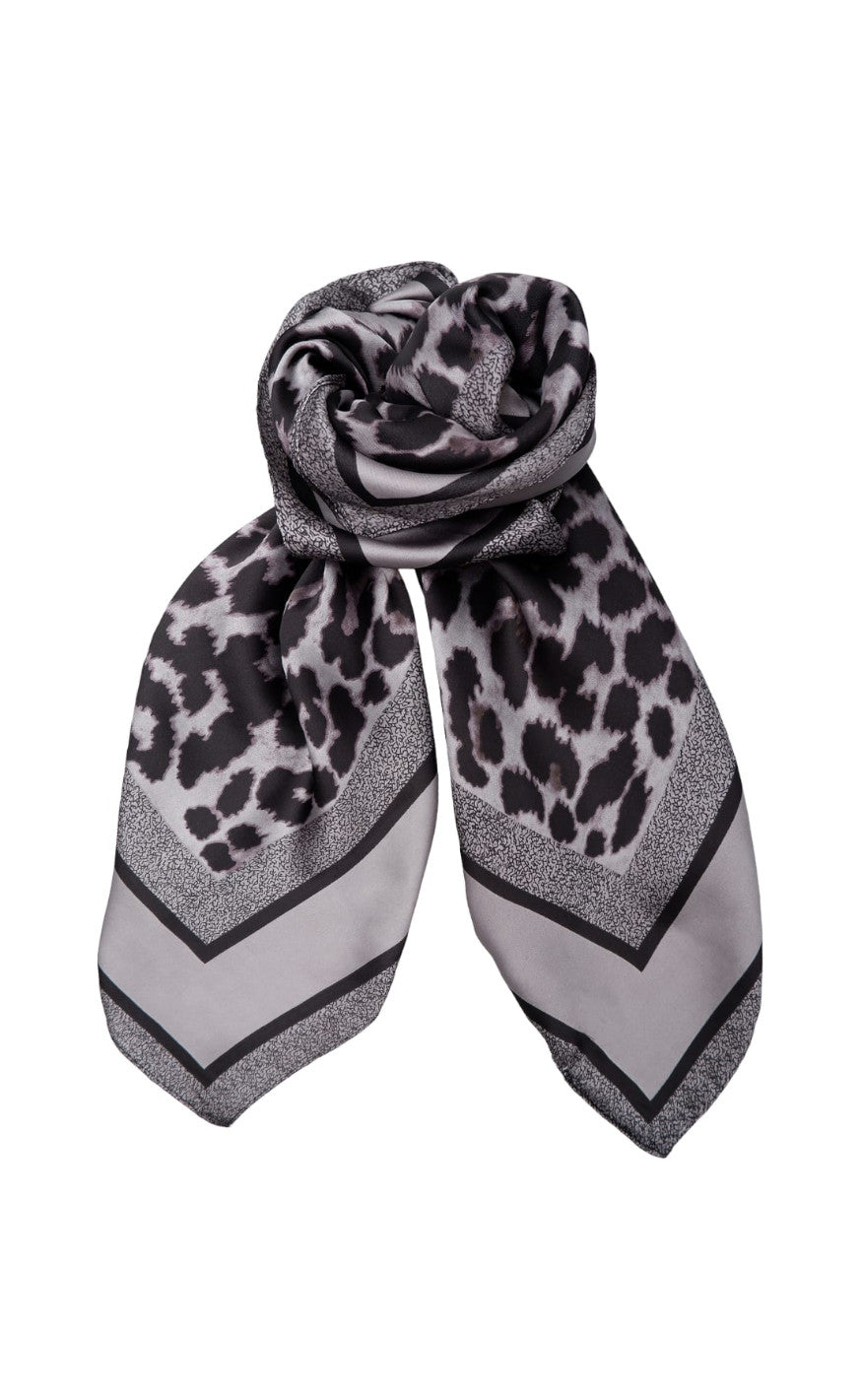 Black Colour Tørklæde Leo Mini Grey Leo