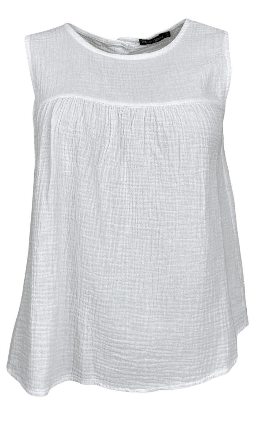 Black Colour Top Dune White