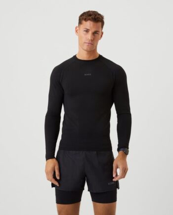 Borg Running Seamless Ls  -shirt  Black Beauty